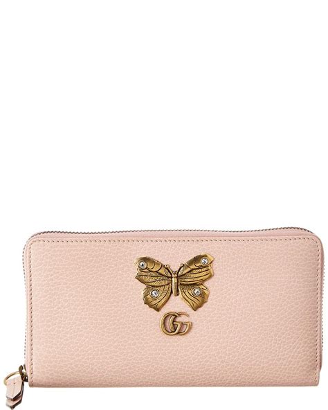 gucci butterfly wallet pink|gucci pink wallet on chain.